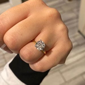 COPY - 18K GP Cubic Zirconia Size 8